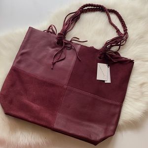 Free People • Sundown Wilds Suede Leather Tote